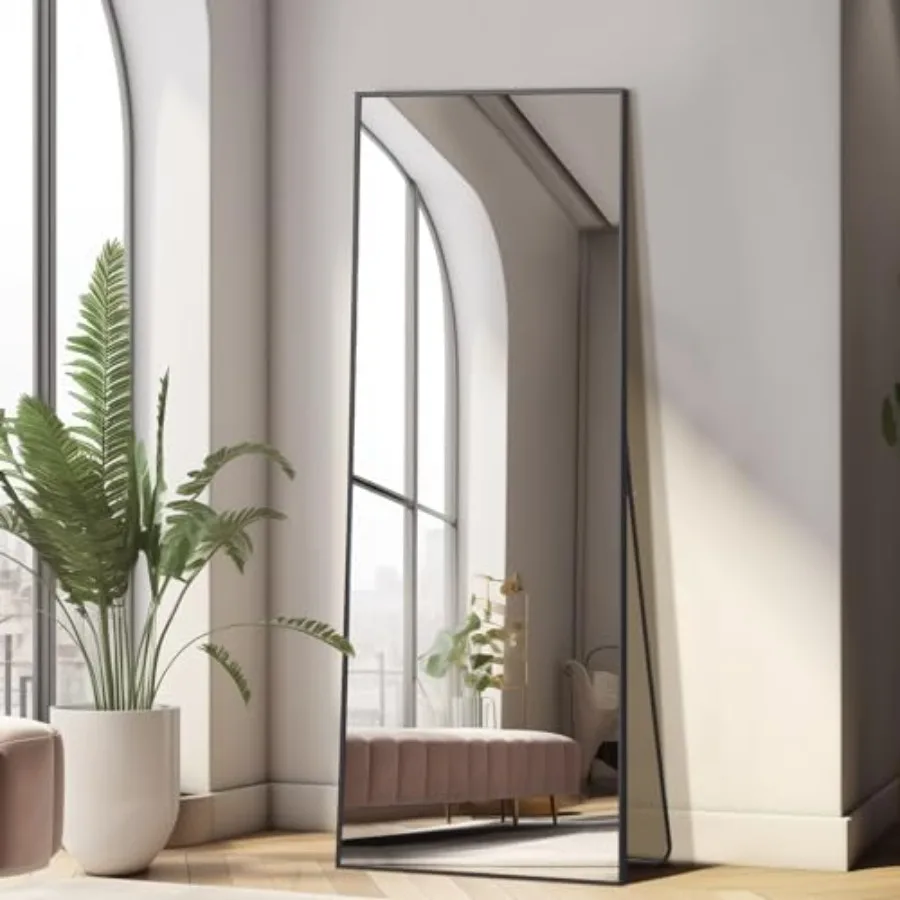 56"x18" Full Length Mirror, Floor Mirror with Stand Hanging or Leaning, Aluminum Alloy Frame Full Body Mirror for Bedroom Livin
56"x18" Full Length Mirror, Floor Mirror with Stand Hanging or Leaning, Aluminum Alloy Frame Full Body Mirror for Bedroom Livin