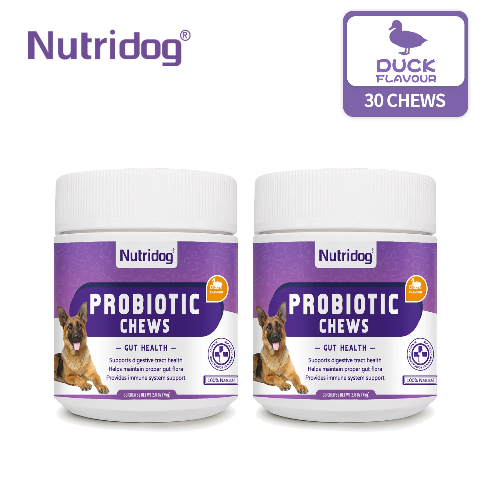 Probiotic Nutritional Supplement for Dogs 2-bottle (3ct) - Digestive Health Support, Diarrhea&Soft Stool Relief, Immune Booster
Probiotic Nutritional Supplement for Dogs 2-bottle (3ct) - Digestive Health Support, Diarrhea&Soft Stool Relief, Immune Booster
