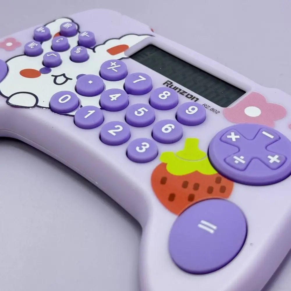 Game Console Shape Desktop Calculator Large LCD Display Portable Cartoon Calculator Useful Practical Student Calculator Home Use