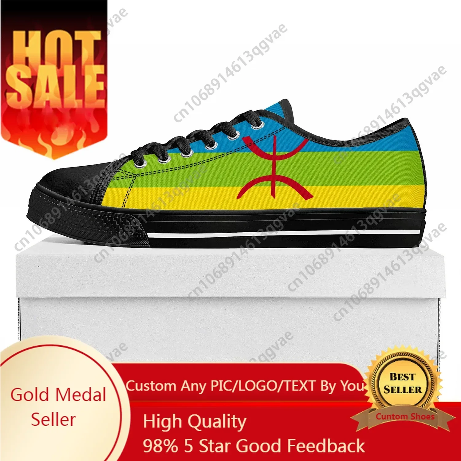 Berber Flag Low Top High Quality Sneakers Mens Womens Teenager Canvas Sneaker Berber Prode Casual Couple Shoes Custom Shoe Black
Berber Flag Low Top High Quality Sneakers Mens Womens Teenager Canvas Sneaker Berber Prode Casual Couple Shoes Custom Shoe Black