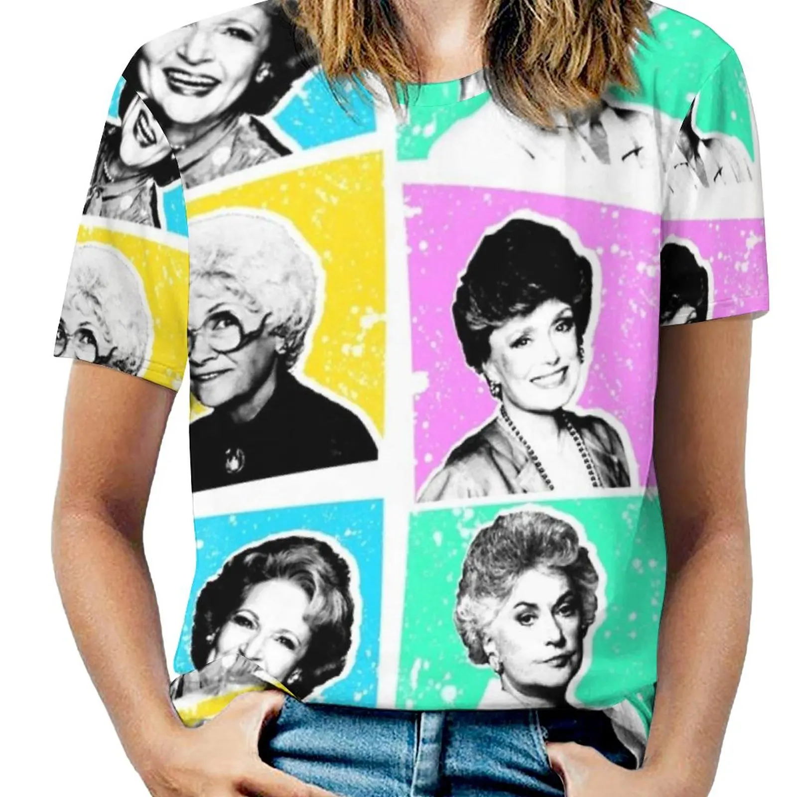 Golden Girls Pop! Woman'S T-Shirt Spring And Summer Printed T Shirts Crew Neck Pullover Top Golden Girls White Golden Girls Tv
Golden Girls Pop! Woman'S T-Shirt Spring And Summer Printed T Shirts Crew Neck Pullover Top Golden Girls White Golden Girls Tv