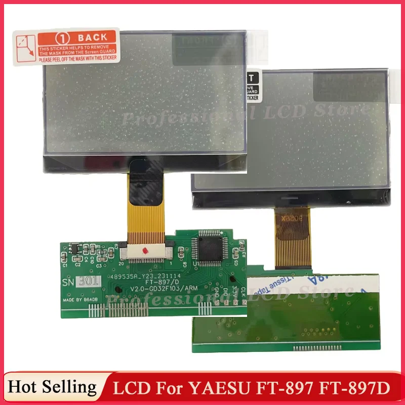 New FT-897D LCD Display Screen For Yaesu Shortwave Radio FT897D FT-897 LCD Replacement For 'Zebra Stripes' Issue LCD Repair
New FT-897D LCD Display Screen For Yaesu Shortwave Radio FT897D FT-897 LCD Replacement For 'Zebra Stripes' Issue LCD Repair