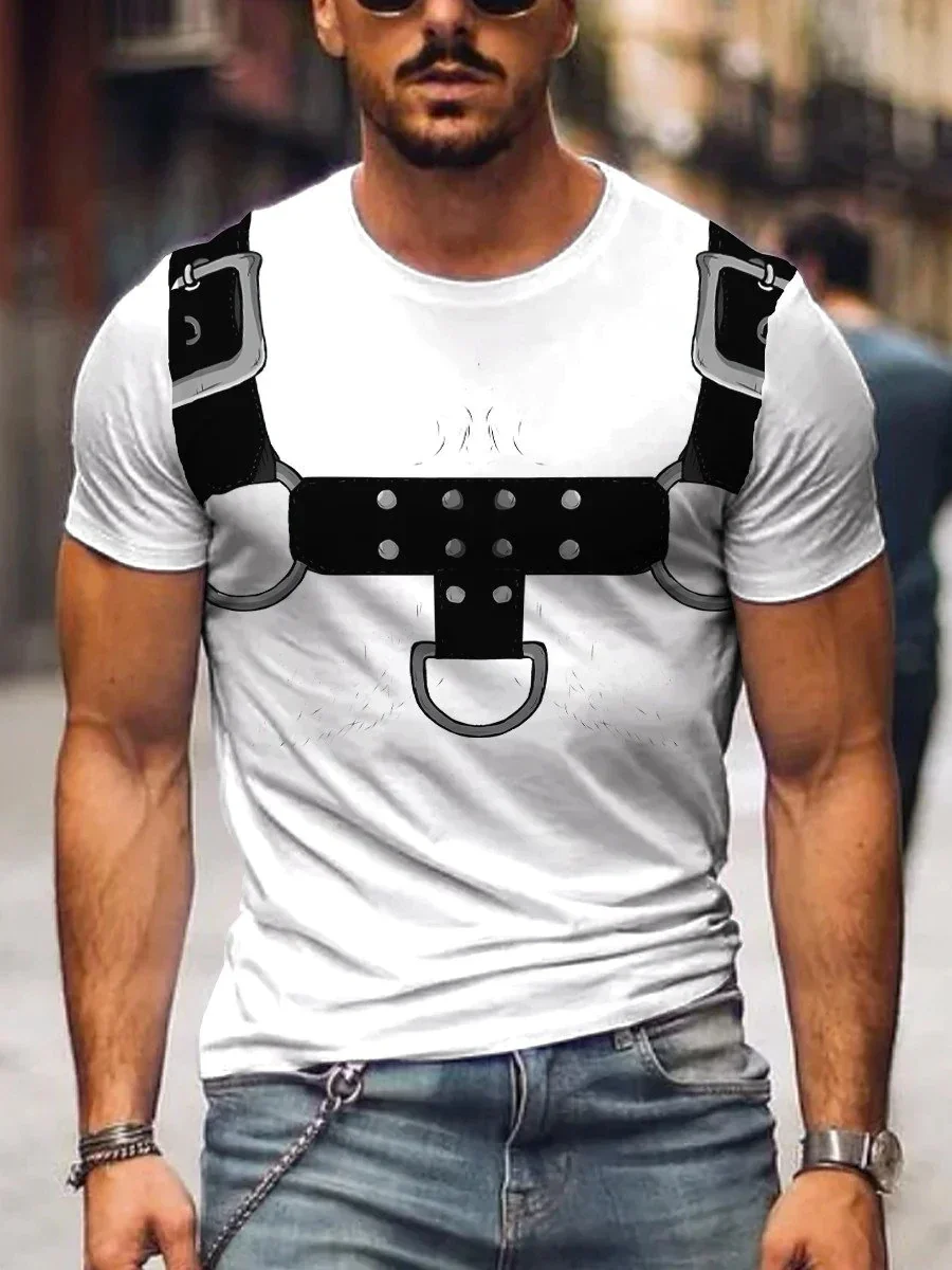 2023 Summer Men's Printed Casual Crew Neck Short Sleeve T-Shirt Leather Print Casual T-Shirt 3D Printed T Shirt
2023 Summer Men's Printed Casual Crew Neck Short Sleeve T-Shirt Leather Print Casual T-Shirt 3D Printed T Shirt