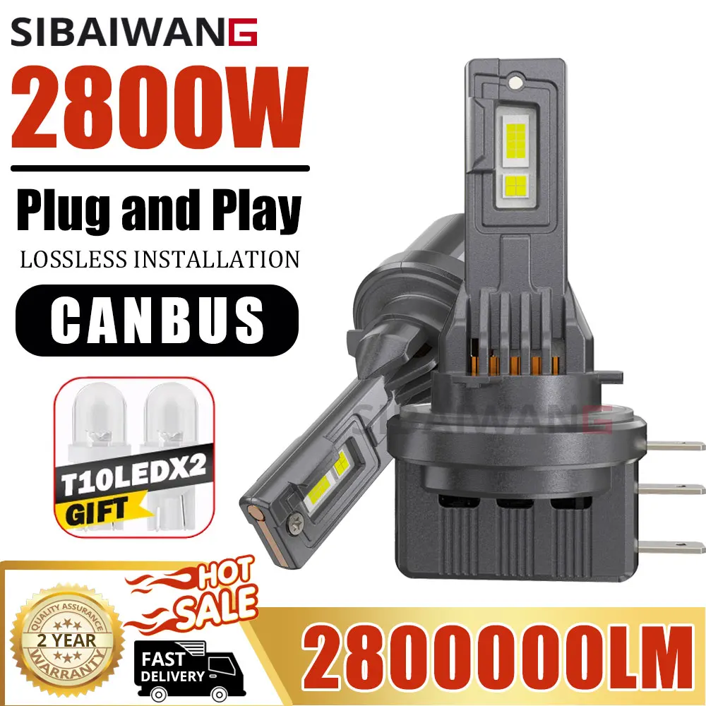 H15 LED Headlight Bulbs 6000K Canbus Lamps High Low Beam Car Daytime Running Lights with Turbo Fan Super Bright Plug&Play12V
H15 LED Headlight Bulbs 6000K Canbus Lamps High Low Beam Car Daytime Running Lights with Turbo Fan Super Bright Plug&Play12V