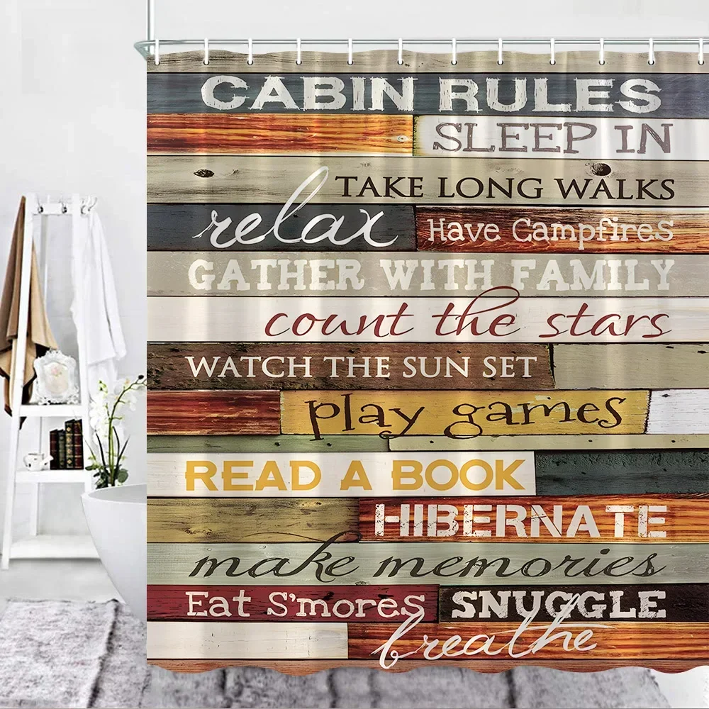 Деревенский фон для душа с зернистой текстурой дерева вдохновляющие цитаты декор для унитаза ткань из полиэстера занавески для ванной комнаты Набор принадлежностей для ванной
Деревенский фон для душа с зернистой текстурой дерева вдохновляющие цитаты декор для унитаза ткань из полиэстера занавески для ванной комнаты Набор принадлежностей для ванной