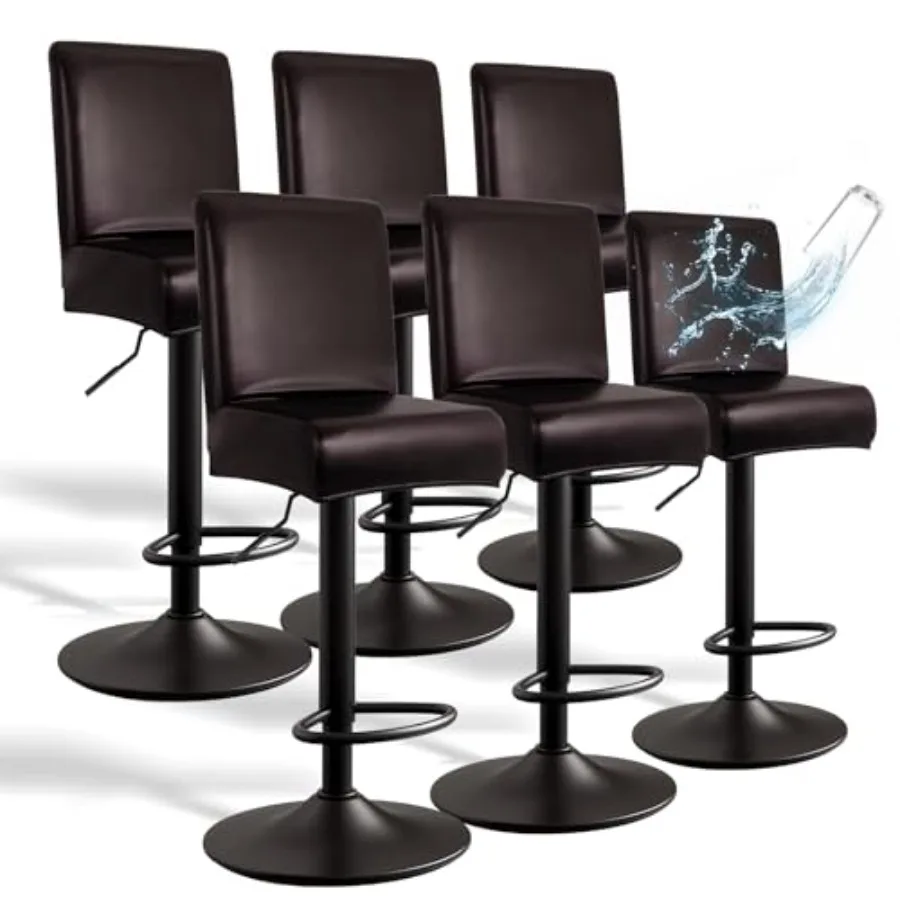 PU Leather Bar Stool Covers with Backs, 6 Pack Stretch Waterproof Bar Stool Chair Covers Washable and Comfortable Barstool Cove
PU Leather Bar Stool Covers with Backs, 6 Pack Stretch Waterproof Bar Stool Chair Covers Washable and Comfortable Barstool Cove