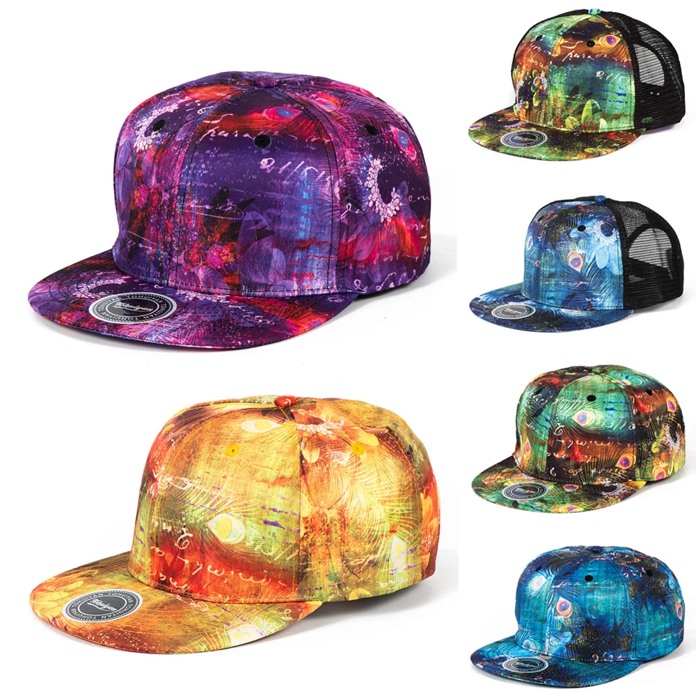 Peafowl Feather Printed Trucker Cap Summer Breathable Mesh Snapback Hat Outdoor Sun Protection Baseball Caps for Men Women
Peafowl Feather Printed Trucker Cap Summer Breathable Mesh Snapback Hat Outdoor Sun Protection Baseball Caps for Men Women