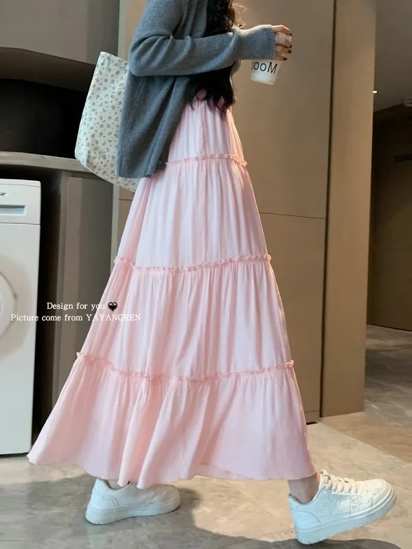 Pink skirt women's half skirt spring and autumn 2024 new high waisted slimming A-line long skirt pleated skirt summer ZPQS
Pink skirt women's half skirt spring and autumn 2024 new high waisted slimming A-line long skirt pleated skirt summer ZPQS