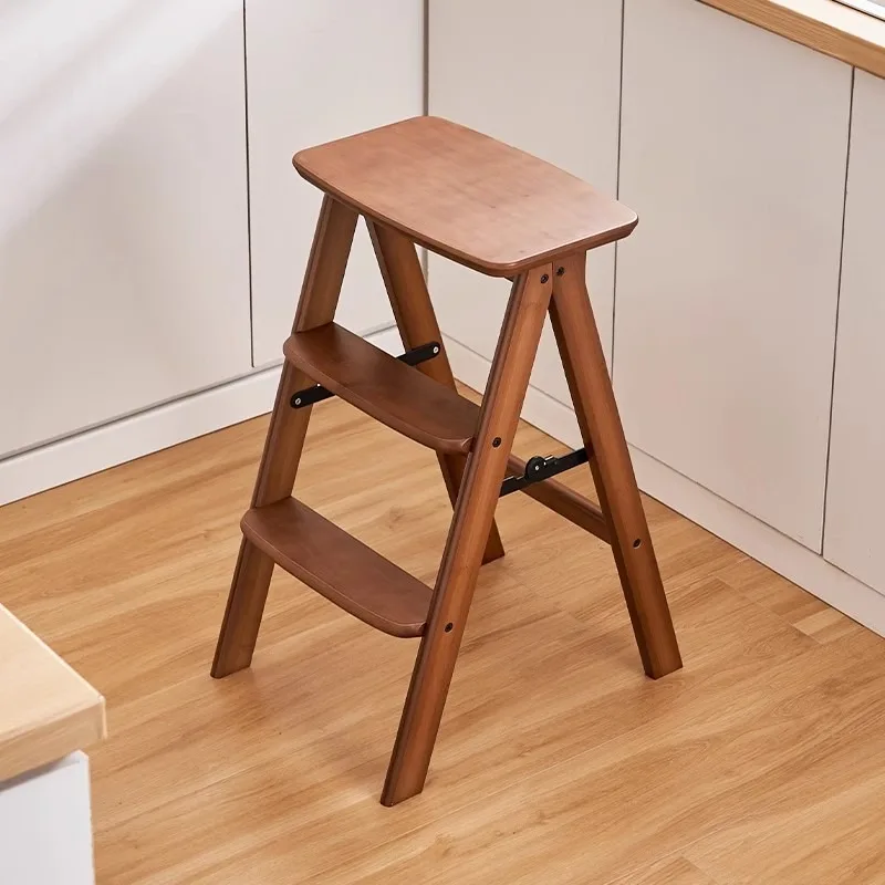 Stable Solid wood high stool Multifunctional foldable thickened three-step stool Portable bar stool
Stable Solid wood high stool Multifunctional foldable thickened three-step stool Portable bar stool