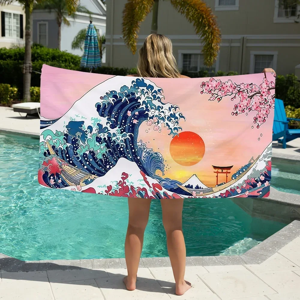 Japan Great Wave of Kanagawa Towel Gift For Travel Gym Sauna Travel Spa Shower Camping Quick Dry Sports Beach Towels Soft Pool 
Japan Great Wave of Kanagawa Towel Gift For Travel Gym Sauna Travel Spa Shower Camping Quick Dry Sports Beach Towels Soft Pool