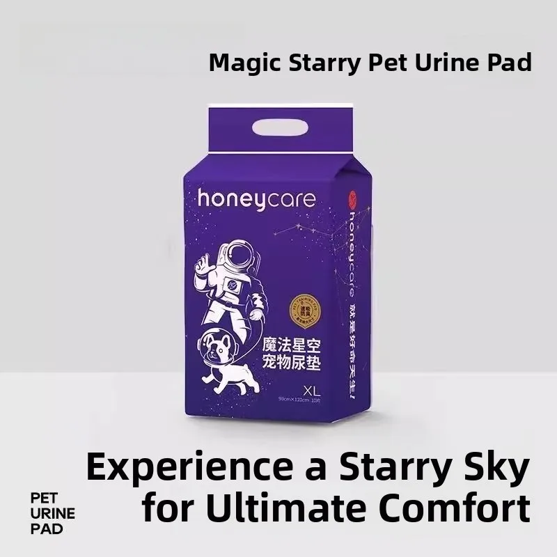Впитывающие пеленки Honeycare для собак, супервпитывающие, Magic Star Night, устраняющие запахи, большие, для приучения к туалету
Впитывающие пеленки Honeycare для собак, супервпитывающие, Magic Star Night, устраняющие запахи, большие, для приучения к туалету