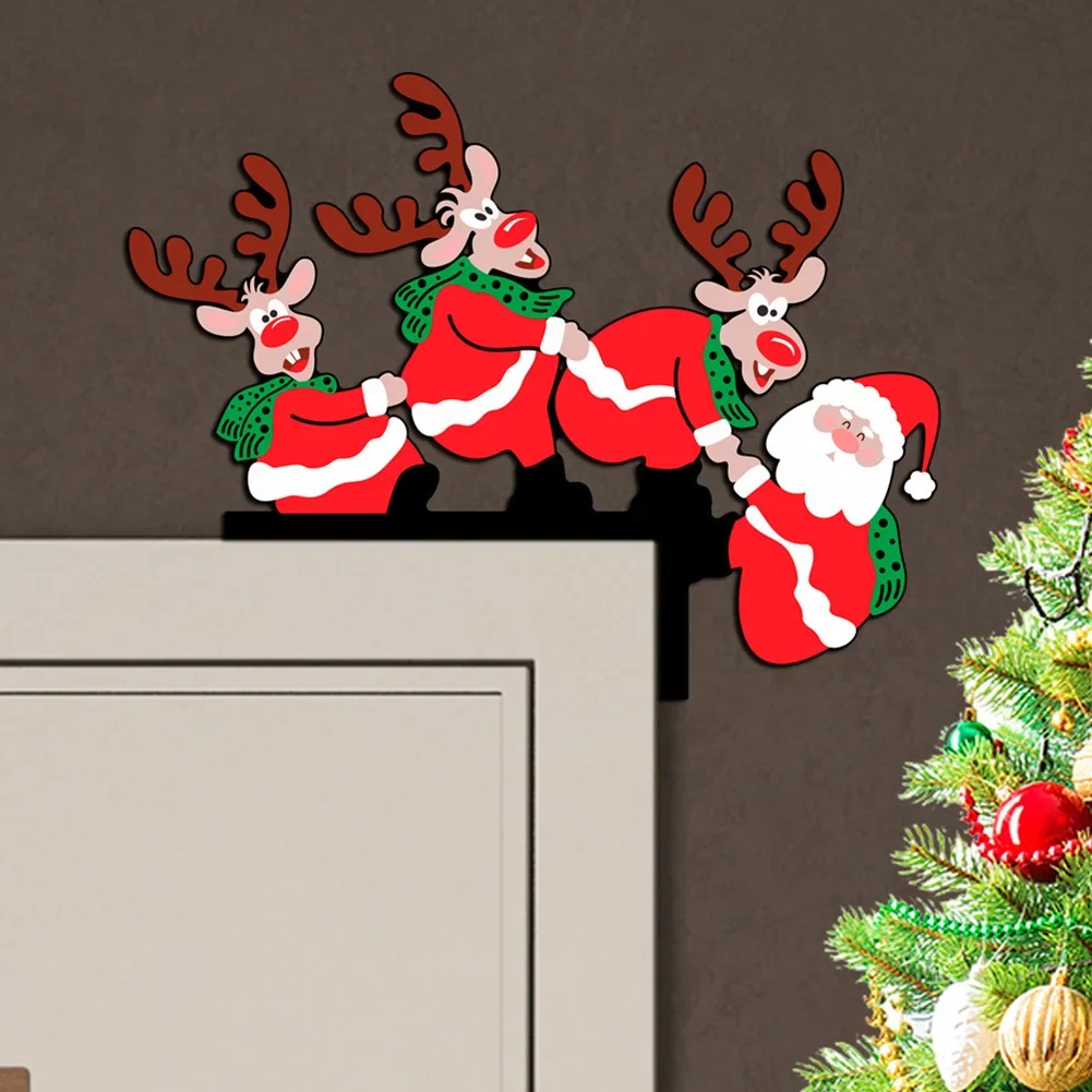 Wooden Christmas Door Top Corner Sign Decor Home Door Frame Party Creative Ornament Xmas Festive Party Supplies
Wooden Christmas Door Top Corner Sign Decor Home Door Frame Party Creative Ornament Xmas Festive Party Supplies