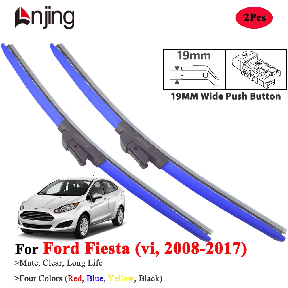 LNJING Красочные щетки стеклоочистителя для Ford Fiesta MK6 2008-2017
LNJING Красочные щетки стеклоочистителя для Ford Fiesta MK6 2008-2017