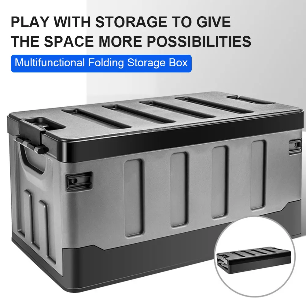 Ящик для хранения в багажнике автомобиля 60 л с крышкой и ручками, для кемпинга на открытом воздухе, большой емкости, органайзер для багажника, автомобильные аксессуары
Ящик для хранения в багажнике автомобиля 60 л с крышкой и ручками, для кемпинга на открытом воздухе, большой емкости, органайзер для багажника, автомобильные аксессуары