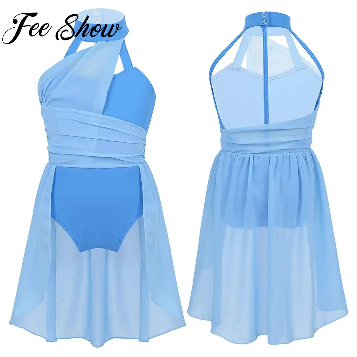 Kid Girl Sleeveless Lyrical Contemporary Dance Dress Ruched Chiffon Ballet Gymnastic Performance Costume Leotard Dress Dancewear
Kid Girl Sleeveless Lyrical Contemporary Dance Dress Ruched Chiffon Ballet Gymnastic Performance Costume Leotard Dress Dancewear