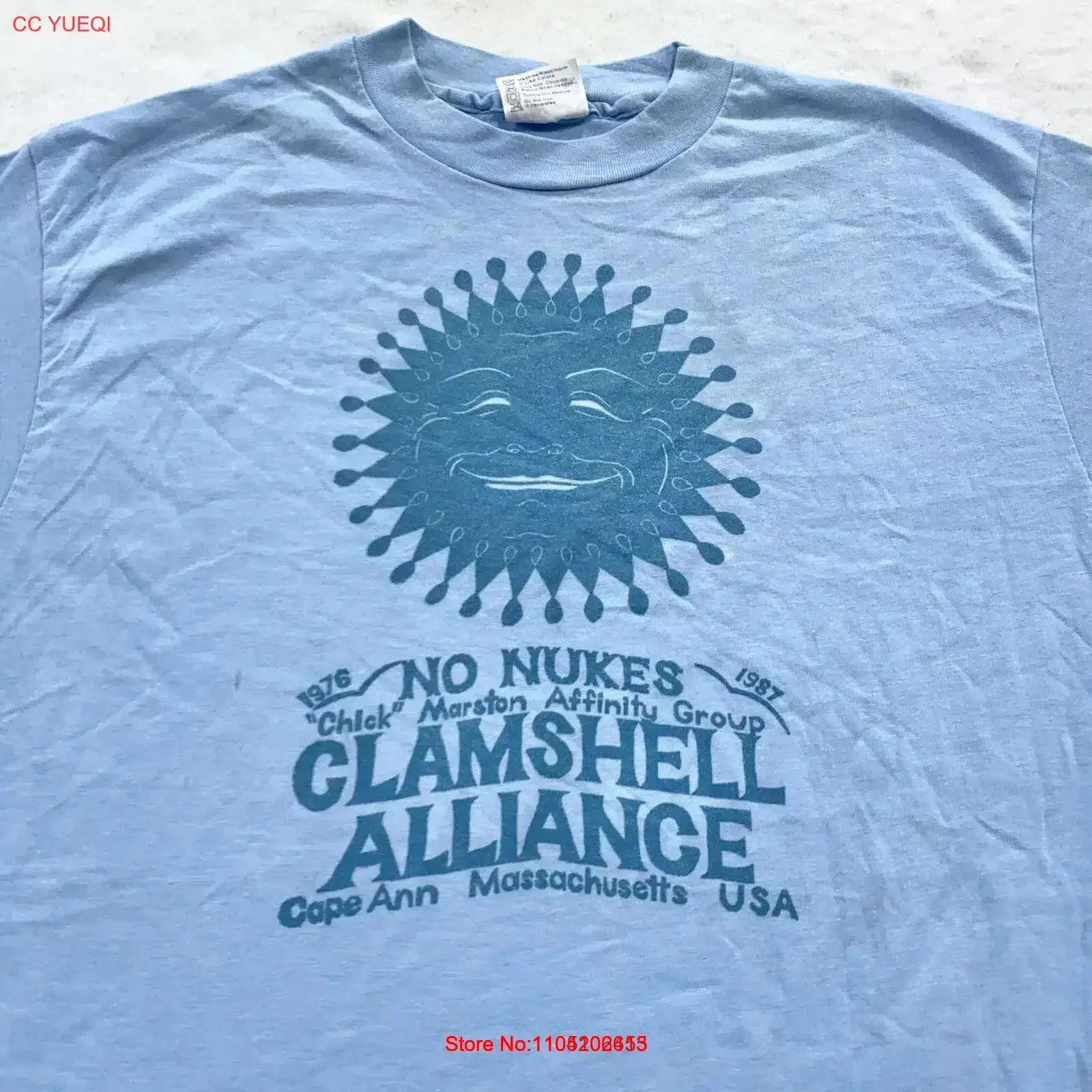 vtg 80s NO NUKES CLAMSHELL ALLIANCE футболка M L тонкий цыпленок Марстон мир солнце винтажная мытая мягкая дышащая слегка унисекс
vtg 80s NO NUKES CLAMSHELL ALLIANCE футболка M L тонкий цыпленок Марстон мир солнце винтажная мытая мягкая дышащая слегка унисекс