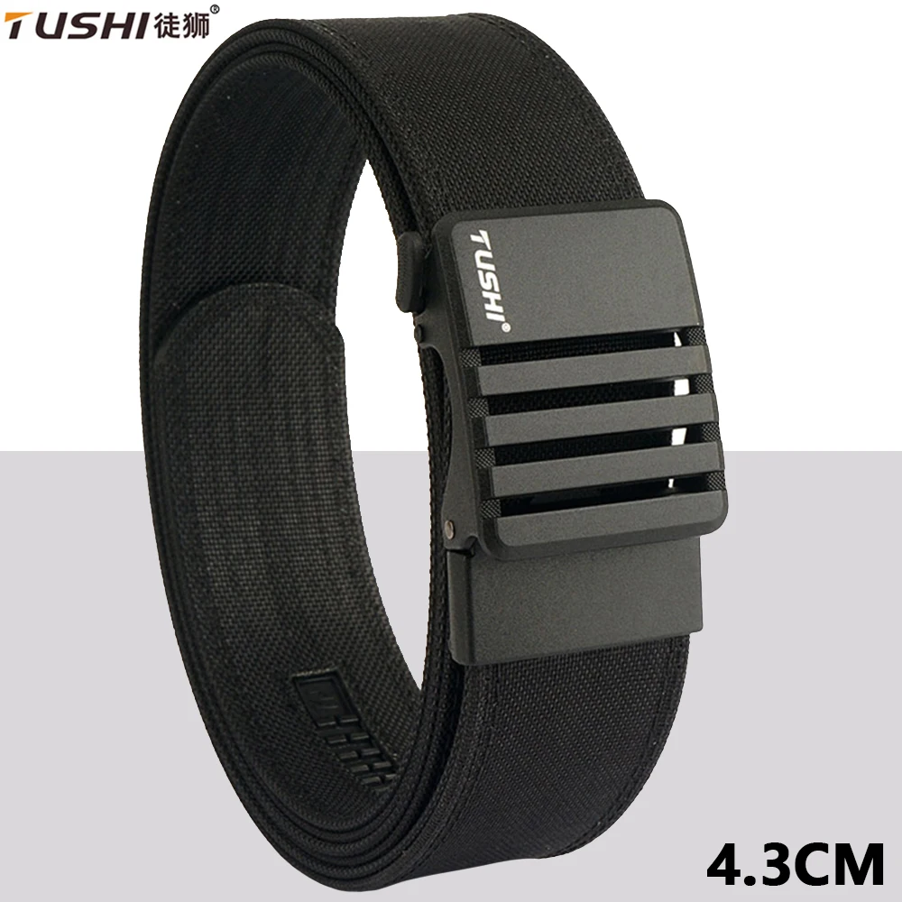 TUSHI New 4.3CM Sports Gun Belt Tactical Belt Metal Automatic Buckle Tough Hard Nylon Men Military Belt 120-150CM Big Size Belts
TUSHI New 4.3CM Sports Gun Belt Tactical Belt Metal Automatic Buckle Tough Hard Nylon Men Military Belt 120-150CM Big Size Belts
