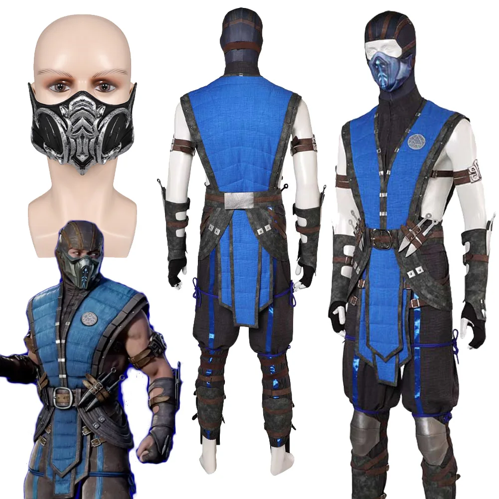 Fantasia MK1 Sub Zero Cosplay Clothing Mask Game Mortal Kombat Disfraz Costume Adult Men Fantasy Halloween Carnival Party Cloth
Fantasia MK1 Sub Zero Cosplay Clothing Mask Game Mortal Kombat Disfraz Costume Adult Men Fantasy Halloween Carnival Party Cloth