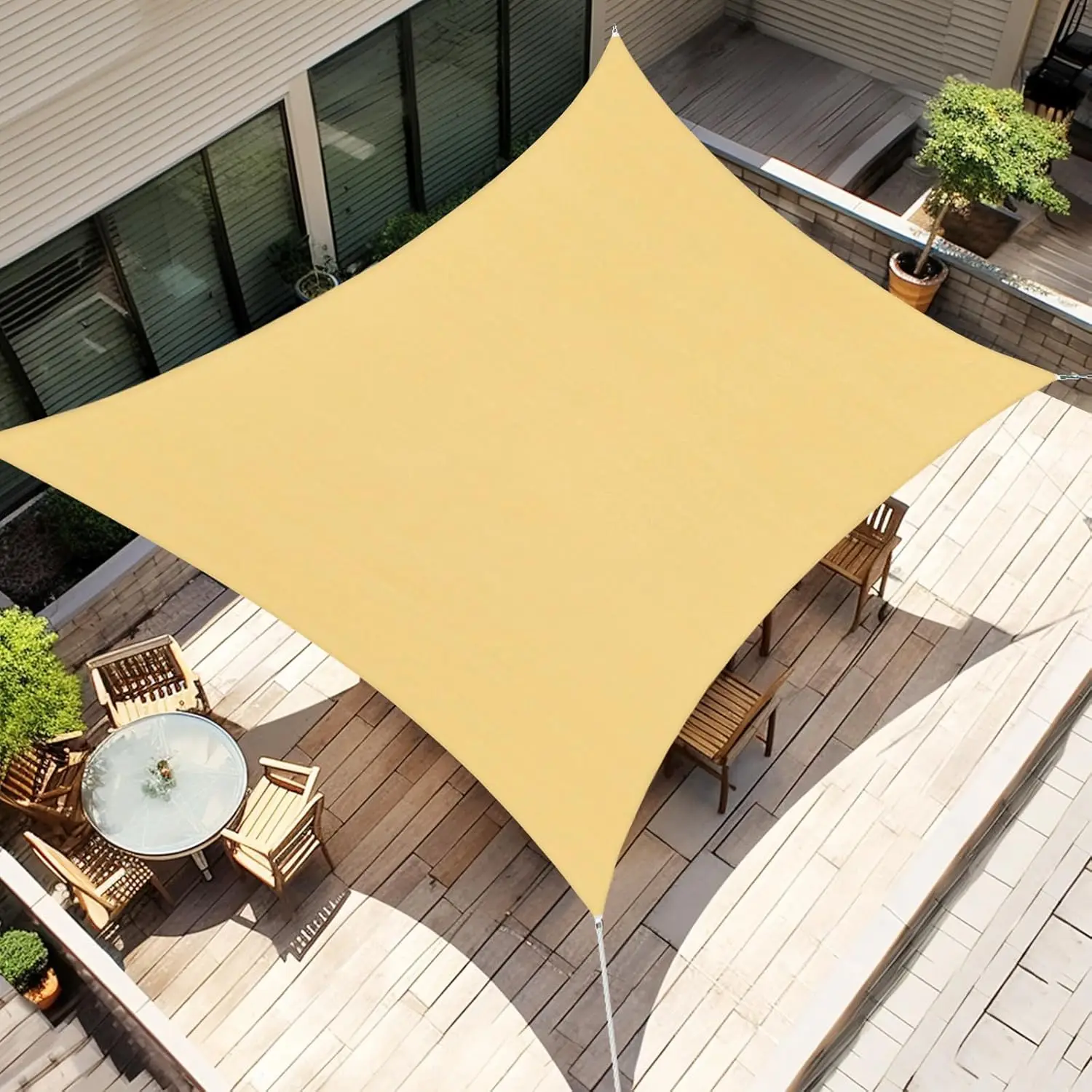Sun Shade Sail 14'X14' Rec le Sand Curved Edge Heavy Duty UV Block Canopy for Lawn Garden Outdoor,Customizable
Sun Shade Sail 14'X14' Rec le Sand Curved Edge Heavy Duty UV Block Canopy for Lawn Garden Outdoor,Customizable