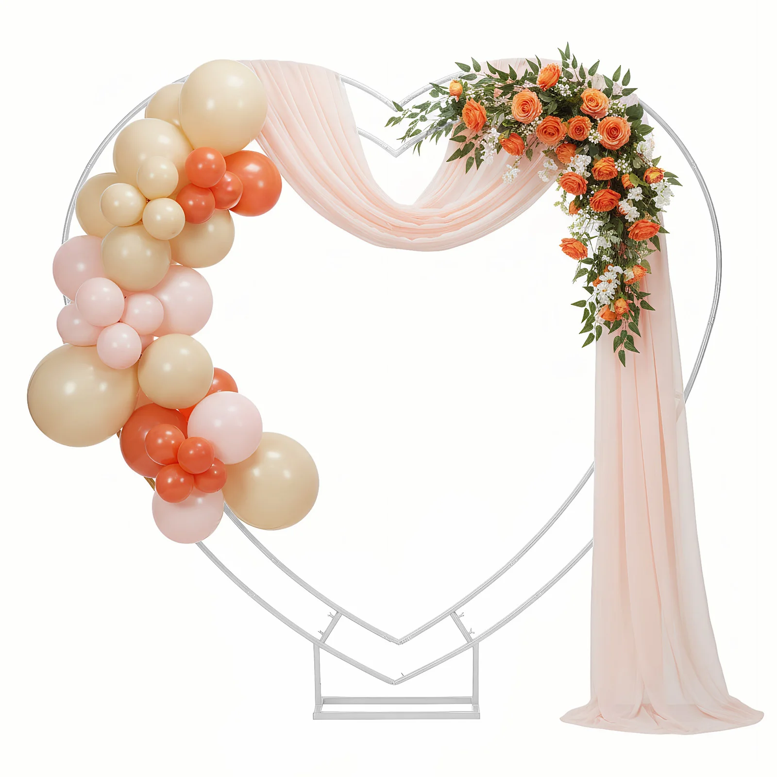Double-Layered Wedding Balloon Arch 6.7FT Square Wrought Iron Arch Reusable for Ceremony Valentines Day Birthday Party Decor
Double-Layered Wedding Balloon Arch 6.7FT Square Wrought Iron Arch Reusable for Ceremony Valentines Day Birthday Party Decor