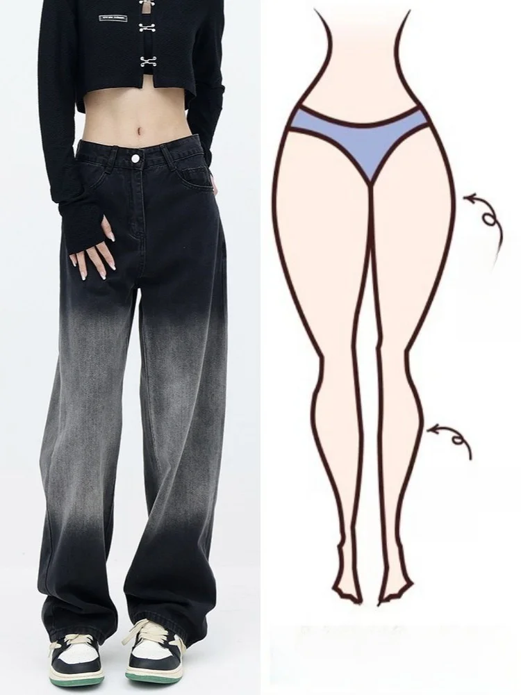 Прямые джинсовые джинсы с высокой талией, цветные широкие брюки из ледяного шелка длиной до пола для женщин больших размеров
Прямые джинсовые джинсы с высокой талией, цветные широкие брюки из ледяного шелка длиной до пола для женщин больших размеров