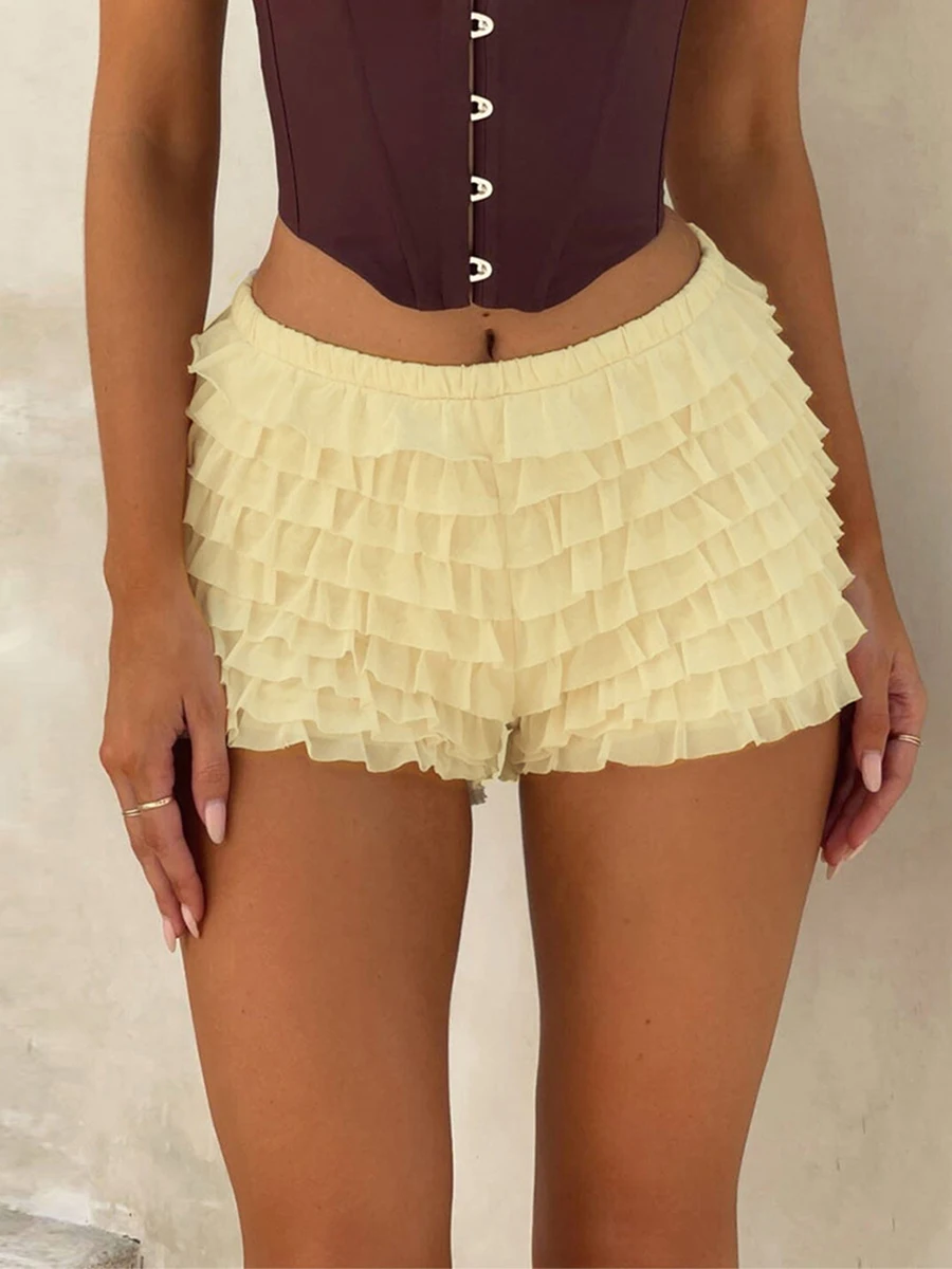 Women Shorts Summer Elastic Waist Solid Layered Fit Casual Shorts Clubwear
Women Shorts Summer Elastic Waist Solid Layered Fit Casual Shorts Clubwear
