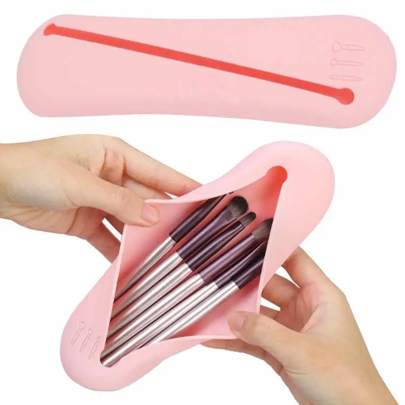 Silicone Makeup Brush Case Dustproof Portable Ladies Makeup Brush Holder Make Up Organizer For Brushes Storage When Travel
Silicone Makeup Brush Case Dustproof Portable Ladies Makeup Brush Holder Make Up Organizer For Brushes Storage When Travel