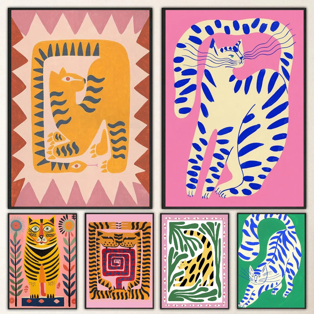 1pc Egypt Colorful Abstract Tiger And Leopard Poster Self-adhesive Art Waterproof Paper Sticker Coffee House Bar Room Wall Decor
1pc Egypt Colorful Abstract Tiger And Leopard Poster Self-adhesive Art Waterproof Paper Sticker Coffee House Bar Room Wall Decor