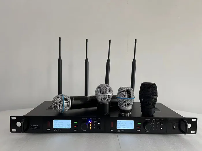 ULXD24D True Diversity concert uhf dynamic mic performance stage audio dual mic wireless microphone Cordless mic professional
ULXD24D True Diversity concert uhf dynamic mic performance stage audio dual mic wireless microphone Cordless mic professional