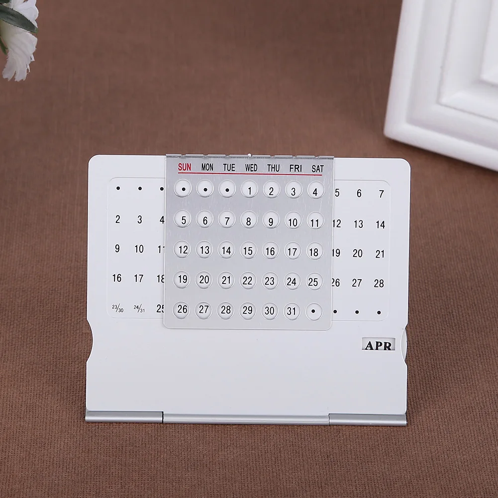 Aluminium Alloy Perpetual Calendar Adjustable Practical Calendar Room Decoration Silvery Portable Household Accessories
Aluminium Alloy Perpetual Calendar Adjustable Practical Calendar Room Decoration Silvery Portable Household Accessories
