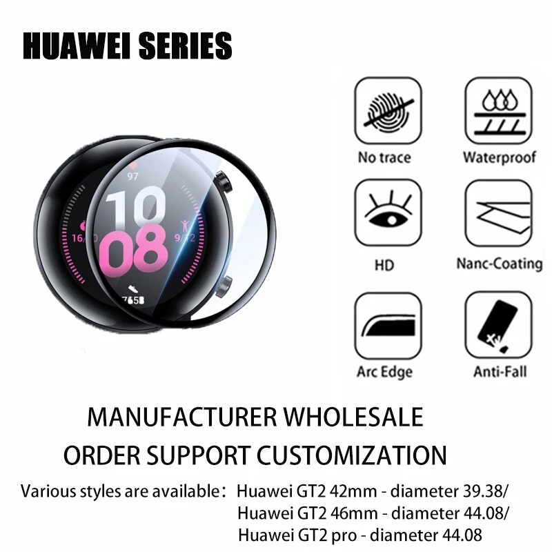 3PCS For Huawei GT2 42MM/46MM/GT2 PRO Watch Protective Film Smart Watch Transparent Film Full Screen Smart Watch Protector
3PCS For Huawei GT2 42MM/46MM/GT2 PRO Watch Protective Film Smart Watch Transparent Film Full Screen Smart Watch Protector