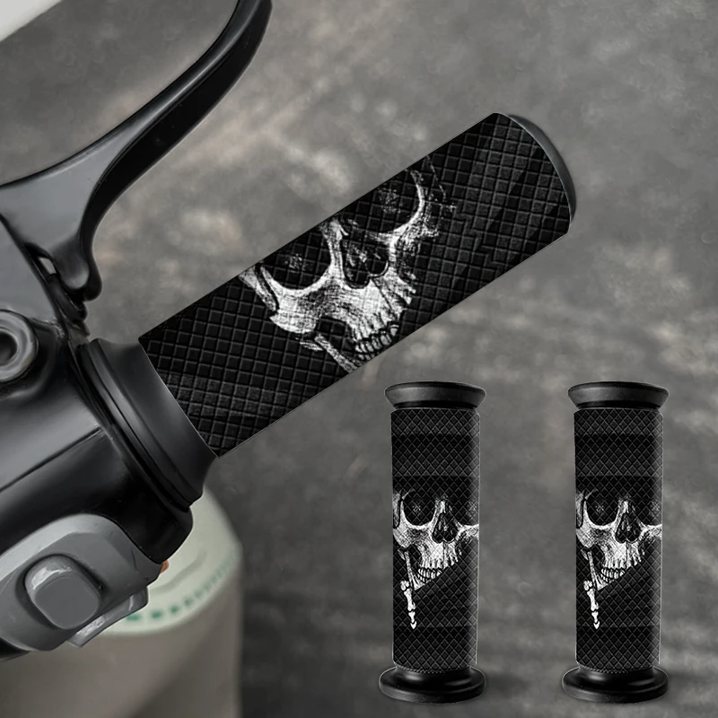 2PCS Peeking Skull Motorcycle Grip Stickers Diamond Pattern Waterproof Anti-Slip Decals for Modification E-Bike Bicycle Scooter
2PCS Peeking Skull Motorcycle Grip Stickers Diamond Pattern Waterproof Anti-Slip Decals for Modification E-Bike Bicycle Scooter