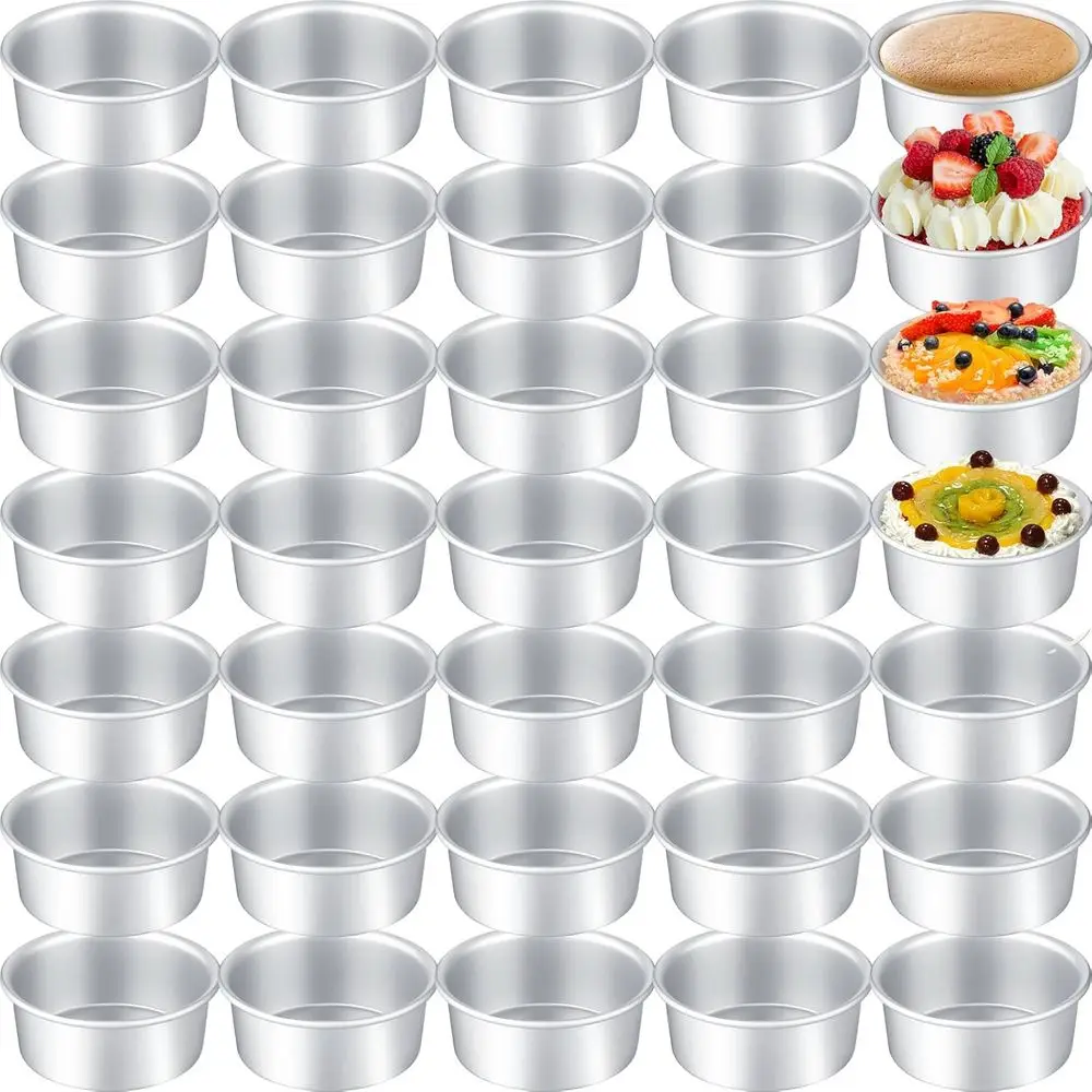 40 Pack Small 4 Inch Cake Pan Mini Round Cake Bg Pans Tins Set with 100 Pcs Parchment Paper Rounds Non Toxic y Leakproo Easy Cle
40 Pack Small 4 Inch Cake Pan Mini Round Cake Bg Pans Tins Set with 100 Pcs Parchment Paper Rounds Non Toxic y Leakproo Easy Cle