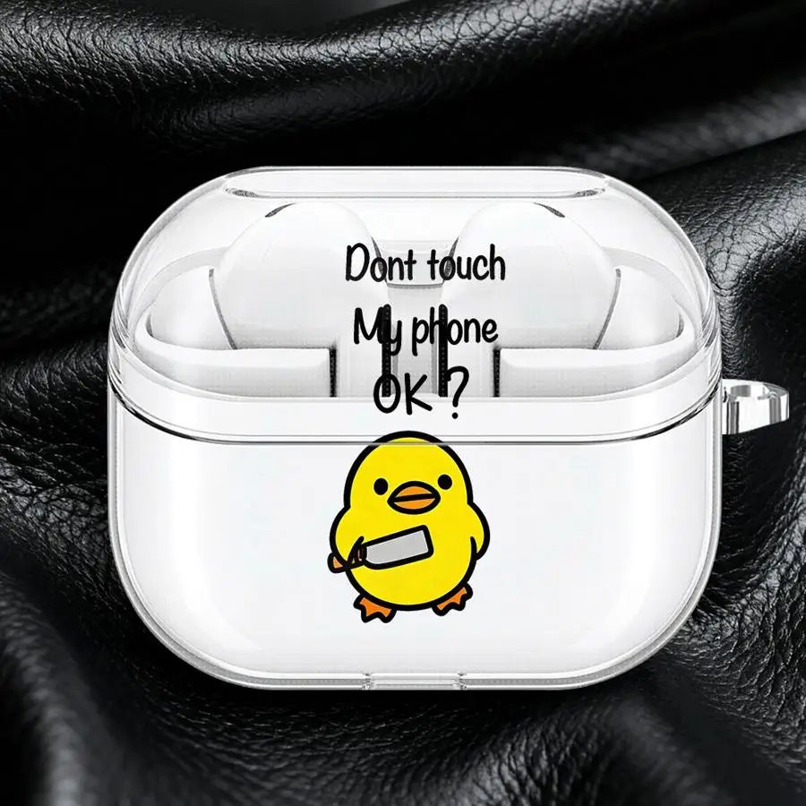Cute Minimalist Duck Case For Samsung Galaxy Buds 3 FE 3Pro Live 2Pro 4 Pro 2 4Pro Clear Earphone Cases Cover With Hook
Cute Minimalist Duck Case For Samsung Galaxy Buds 3 FE 3Pro Live 2Pro 4 Pro 2 4Pro Clear Earphone Cases Cover With Hook