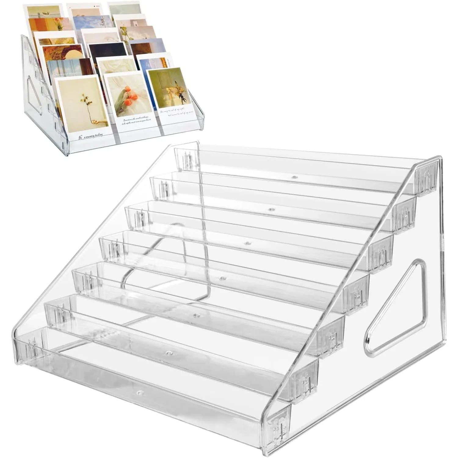 Прозрачный органайзер для хранения, многоуровневый органайзер для косметики, подставка для лаков для ногтей, держатель для палеток теней для век для туалетного столика
Прозрачный органайзер для хранения, многоуровневый органайзер для косметики, подставка для лаков для ногтей, держатель для палеток теней для век для туалетного столика