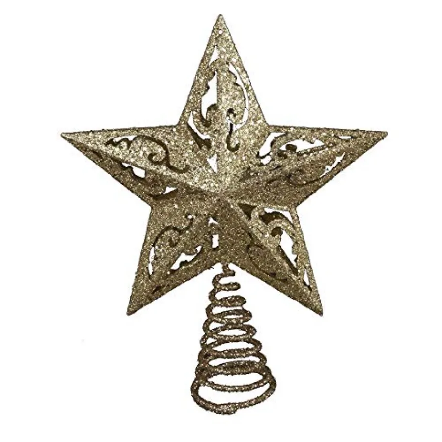 Kurt Adler H9100 8-Inch Gold Glittered 5 Point Star Treetop
Kurt Adler H9100 8-Inch Gold Glittered 5 Point Star Treetop
