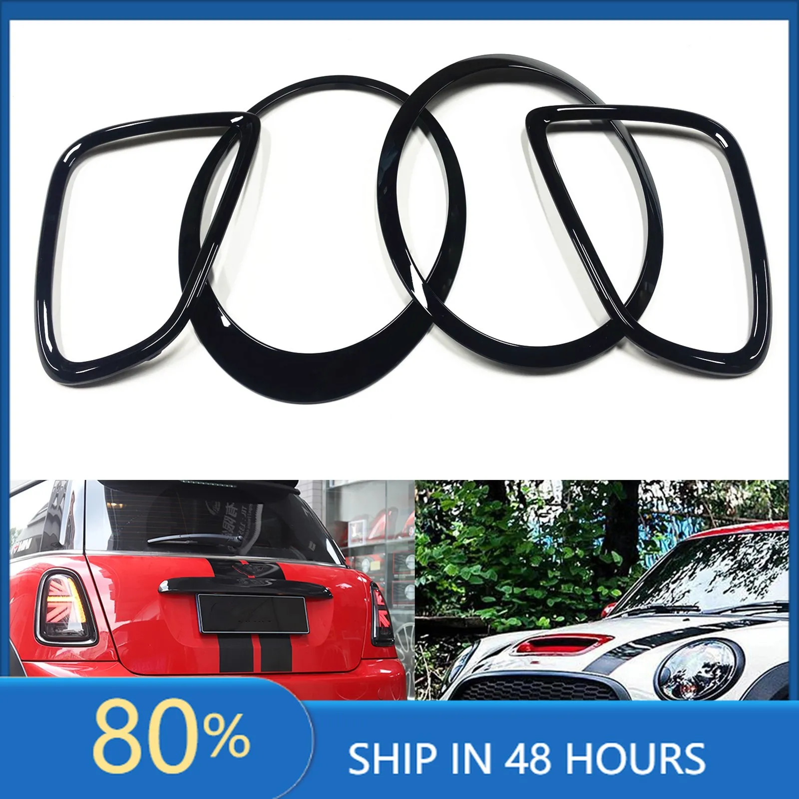 Для BMW MINI R55 R56 R57 R58 R59 2007-2015 рамка передней фары + рамка заднего фонаря, глянцевая черная накладка на фару, накладка на обод
Для BMW MINI R55 R56 R57 R58 R59 2007-2015 рамка передней фары + рамка заднего фонаря, глянцевая черная накладка на фару, накладка на обод