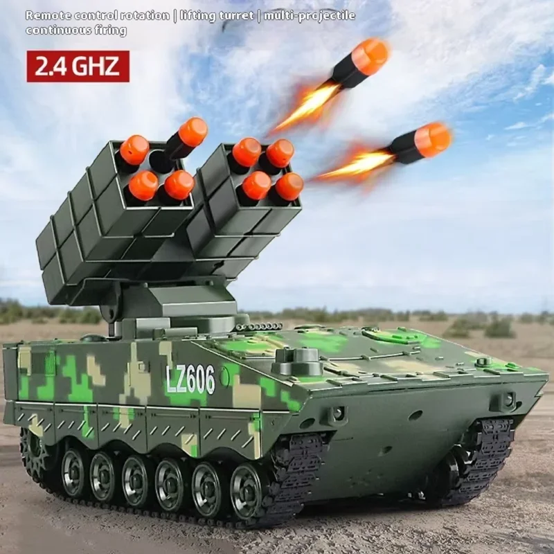 Children Simulation Military Missile Remote Control Vehicle Track Running lifting launch Platform launching Missile Boy Toy Gift
Children Simulation Military Missile Remote Control Vehicle Track Running lifting launch Platform launching Missile Boy Toy Gift