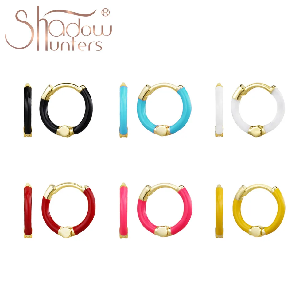 SHADOWHUNTERS 925 Sterling Silver Neon Colorful Enamel Huggies Earrings For Women Multicolor Circle Hoop Earring 18K Gold Plated
SHADOWHUNTERS 925 Sterling Silver Neon Colorful Enamel Huggies Earrings For Women Multicolor Circle Hoop Earring 18K Gold Plated