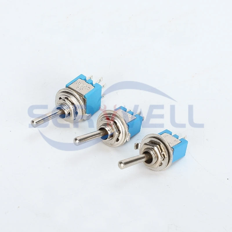 10Pcs SMTS-101 102 202 2/3/6Pin SPST DPDT Switch ON/OFF ON/ON 2 Position AC125V/3A 5mm Blue Mini Toggle Switches
10Pcs SMTS-101 102 202 2/3/6Pin SPST DPDT Switch ON/OFF ON/ON 2 Position AC125V/3A 5mm Blue Mini Toggle Switches