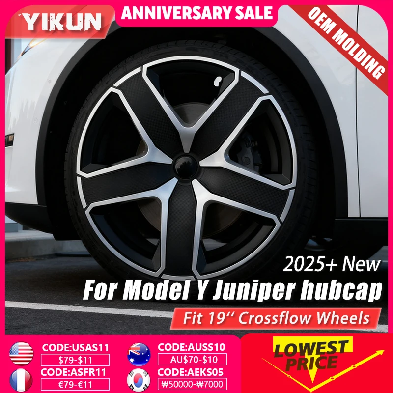 19-Inch Wheel Cover 4PCS For Tesla Model Y Juniper Performance Hub Caps Replacement Wheel Cap Full Rim Cover Accessories 2025
19-Inch Wheel Cover 4PCS For Tesla Model Y Juniper Performance Hub Caps Replacement Wheel Cap Full Rim Cover Accessories 2025