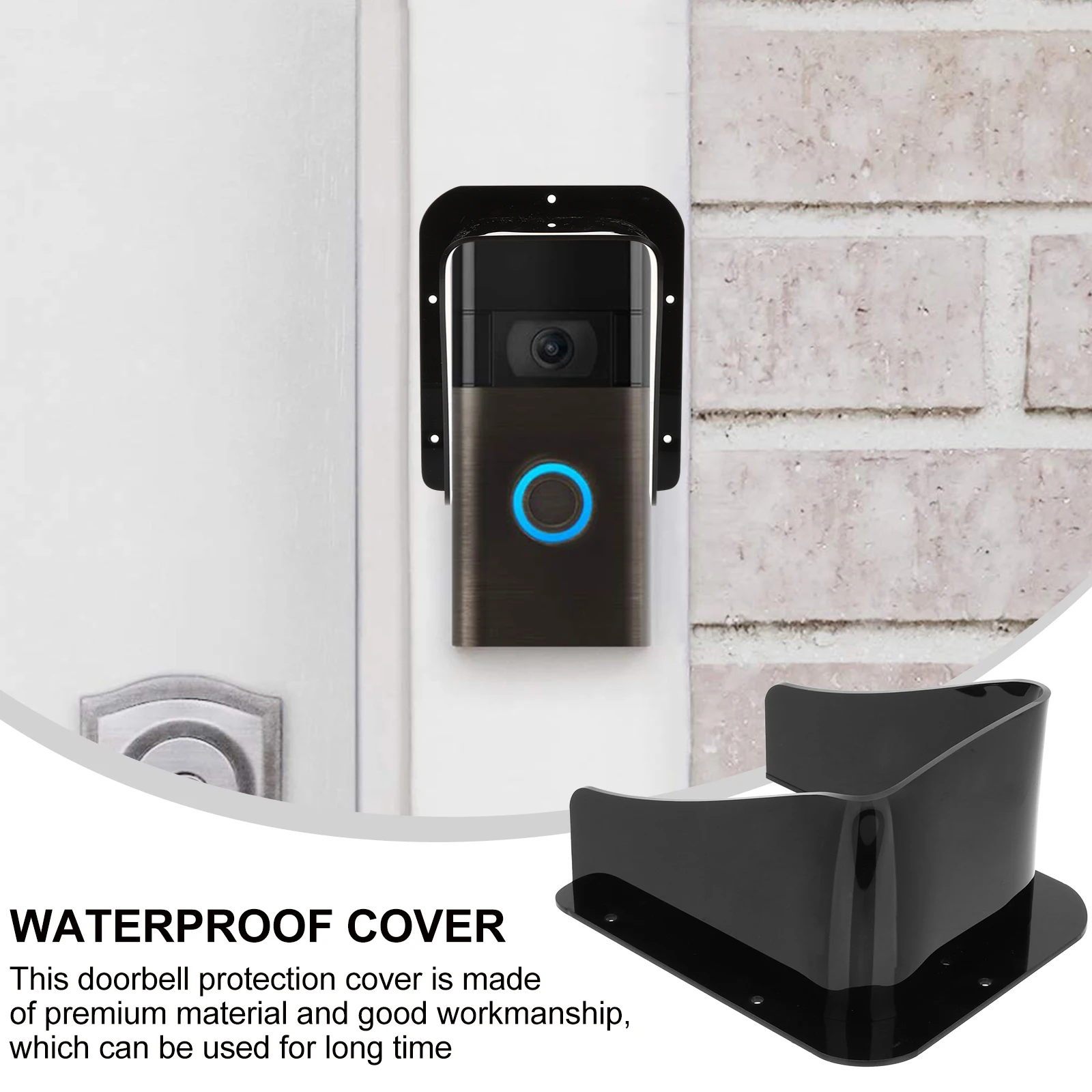 1PC Waterproof Rain Cover for Wireless Doorbell Acrylic Hood Weatherproof Outdoor Doorbell for Fingerprint
1PC Waterproof Rain Cover for Wireless Doorbell Acrylic Hood Weatherproof Outdoor Doorbell for Fingerprint