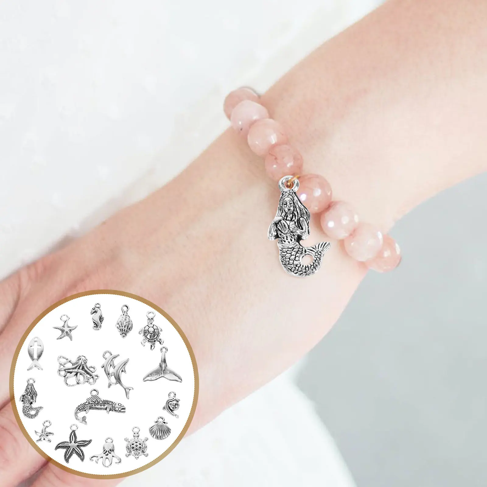 15Pcs Ocean Animal Alloy Pendants Ocean Theme Charms DIY Jewelry Making Necklace Earring Keychain Materials Necklace Charms
15Pcs Ocean Animal Alloy Pendants Ocean Theme Charms DIY Jewelry Making Necklace Earring Keychain Materials Necklace Charms