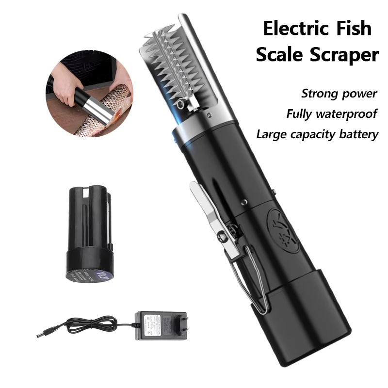 Модернизированный водонепроницаемый электрический скребок для рыбьей чешуи с адаптером для зарядки, легкий инструмент для удаления рыбы, очиститель
Модернизированный водонепроницаемый электрический скребок для рыбьей чешуи с адаптером для зарядки, легкий инструмент для удаления рыбы, очиститель
