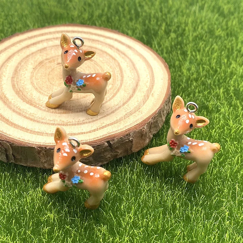 10pcs Small Deer Animal Resin Charms Cute Pendant for Diy Creativity Necklace Key Earrings Chains Jewlery Car Decoration
10pcs Small Deer Animal Resin Charms Cute Pendant for Diy Creativity Necklace Key Earrings Chains Jewlery Car Decoration