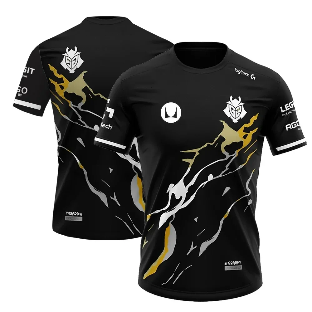 Summer Breathable Mesh T Shirt G2 Team Shirt Men's Quick Drying T Shirt E-sports Fans Short-sleeved Casual Fashion Top
Summer Breathable Mesh T Shirt G2 Team Shirt Men's Quick Drying T Shirt E-sports Fans Short-sleeved Casual Fashion Top