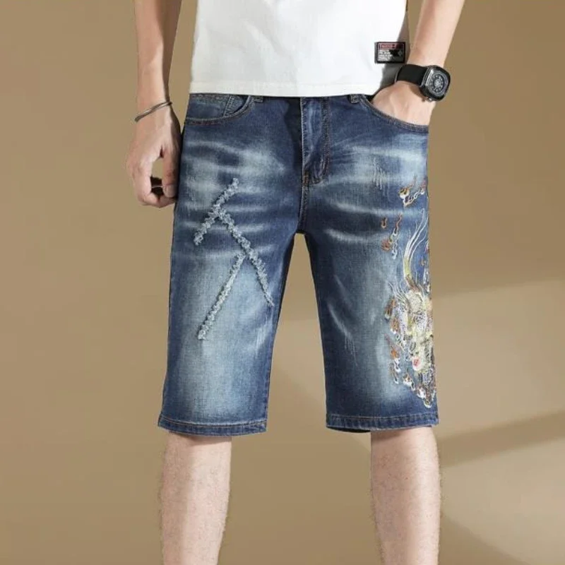 With Pockets Man Denim Shorts Bermuda Skinny Graphic Short Jeans Pants for Men Slim Long Half Y2k Fashion Buttons Luxury New In
With Pockets Man Denim Shorts Bermuda Skinny Graphic Short Jeans Pants for Men Slim Long Half Y2k Fashion Buttons Luxury New In