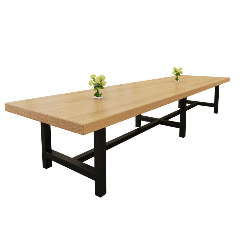 Solid wood conference table long table simple modern negotiation and chair combination rectangular training table
Solid wood conference table long table simple modern negotiation and chair combination rectangular training table