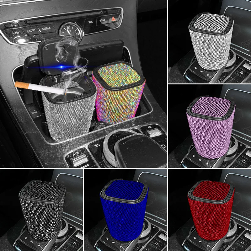 LED Light Car Ashtray Crystal Diamond Auto Cigar Ash Tray Smoke Cup Holder Storage Organizer Car Interior Accessories for Women
LED Light Car Ashtray Crystal Diamond Auto Cigar Ash Tray Smoke Cup Holder Storage Organizer Car Interior Accessories for Women