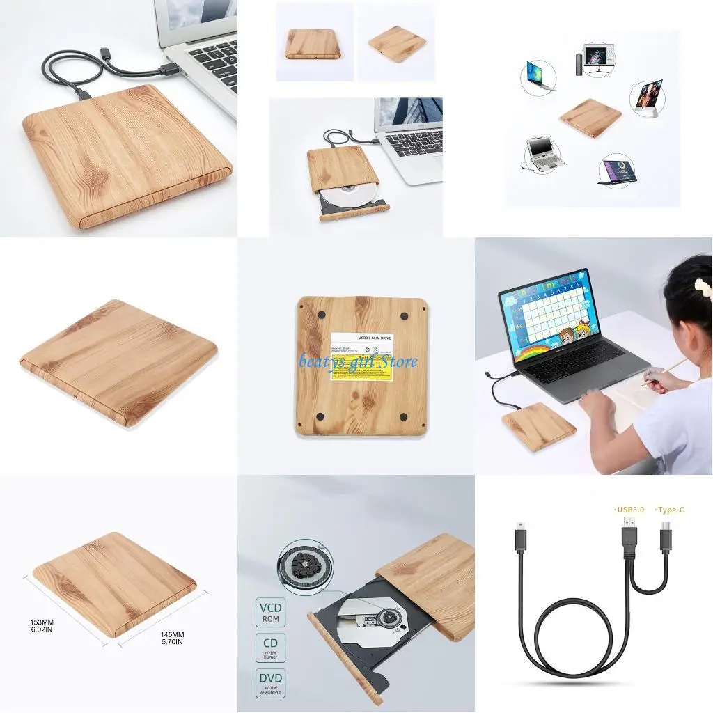 C7AB External DVD + Drive USB3.0 Type-C DVD Player Grain Finish
C7AB External DVD + Drive USB3.0 Type-C DVD Player Grain Finish